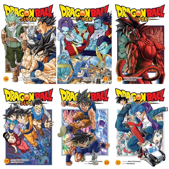 Dragon Ball Super Serie Manga Vol. 16-21, set de 6 libros