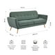 thumbnail image 3 of Sofá 3 Cuerpos Relan Bracciano Sillon Capitoné Verde, 3 of 16
