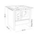 thumbnail image 3 of Cocina comb lenta a leña Amesti Allegra Vitrox Blanco, 3 of 3