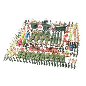 Magideal - 219 Piezas Army Men Soldier Playset, Toy Children Kids Flags 5Cm De Acción Exhibición De Con Caja De Almacenamiento War