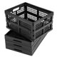 thumbnail image 1 of Caja de Almacenamiento Plegable Eslite 16 L Pack de 4 Negro, 1 of 7