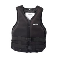 Ioensy - Chalecos Salvavidas De Neopreno Kayak Paddle Board Ayuda A La Flotabilidad Skin Friendly Black L