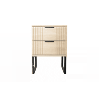 Space Home - Velador Dormitorio Veluxa Cajones Con Rieles Suaves