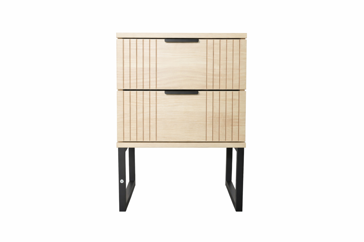 Space Home - Velador Dormitorio Veluxa Cajones Con Rieles Suaves