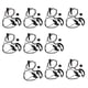 thumbnail image 3 of 10Pieces G Shape 2 Pin PTT Auricular Micrófono Para Radio Bidireccional, 3 of 5