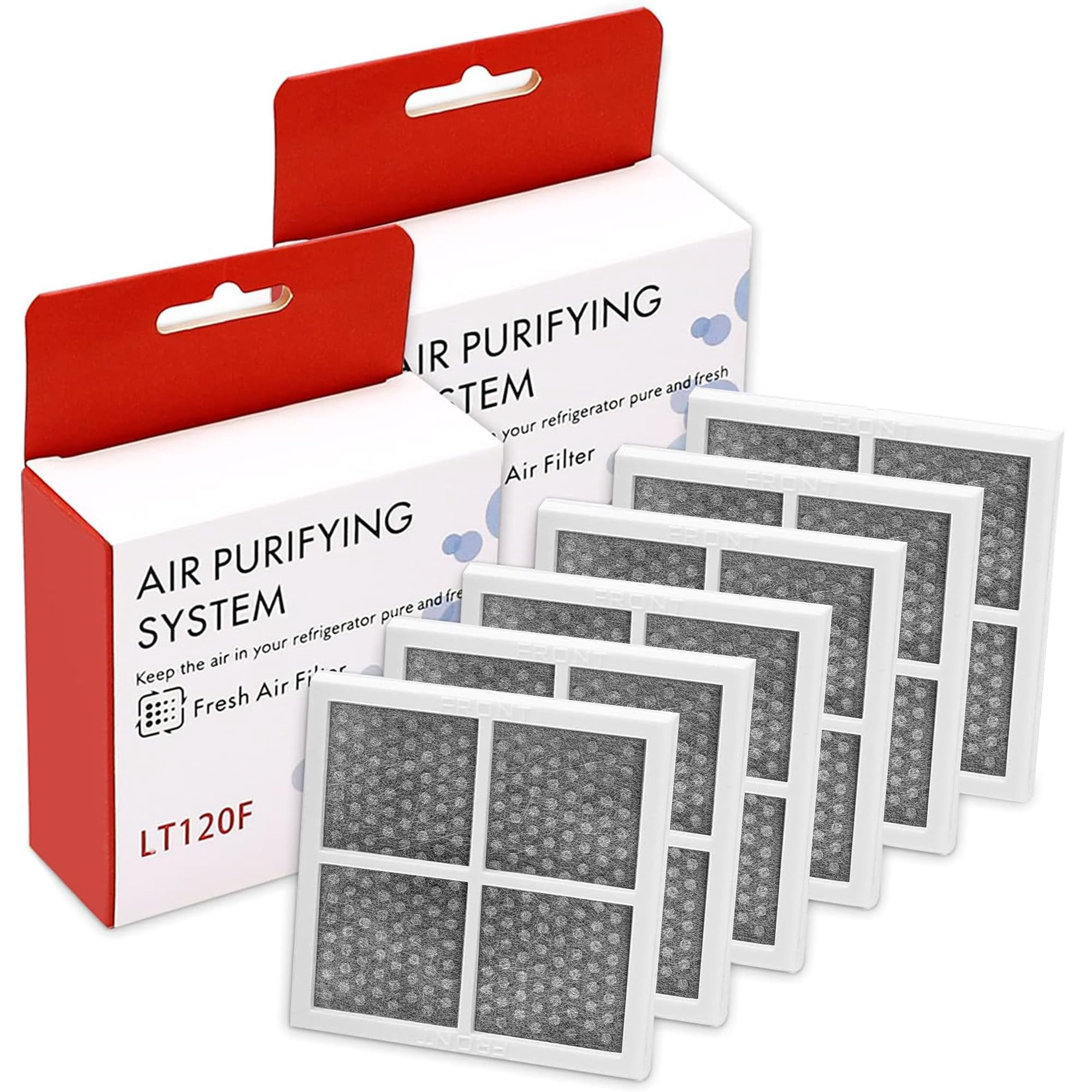 Filtro De Aire De Repuesto Para Refrigerador Funmit Lt120f, Paquete De 6