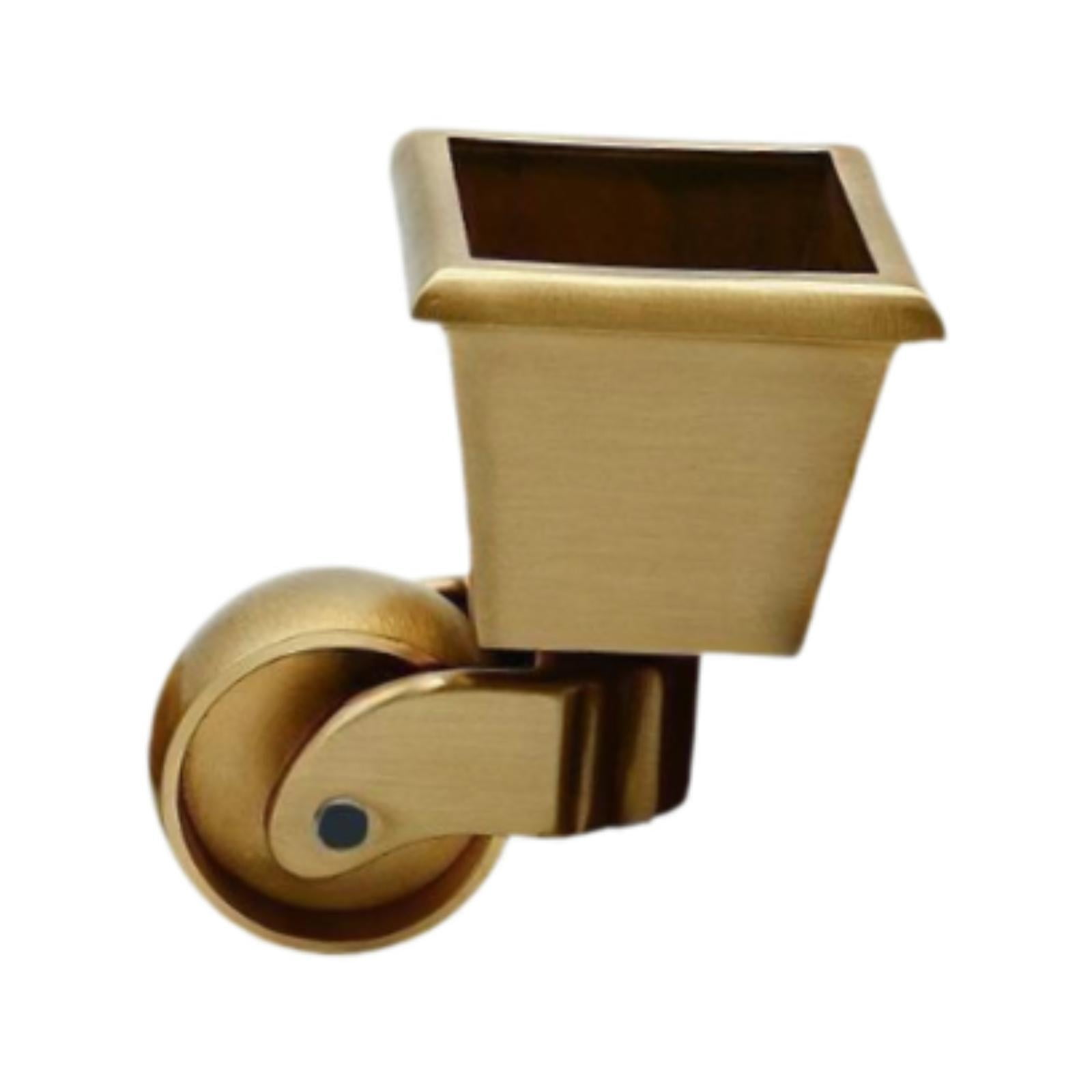 Ioensy - Ruedas Para Muebles, Patas Para Sillas De Mesa Vintage, Ruedas De Latón Macizo, Estilo C