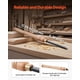 thumbnail image 4 of Juego de herramientas para torneado de madera VEVOR, 4 piezas con caja de madera, 4 of 9