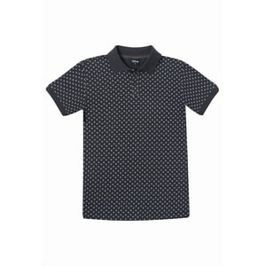 Polera Pique Hombre Mickey Print Negro Disney