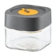 thumbnail image 2 of Tarro De Almacenamiento De Vidrio Reutilizable Con Tapa, Tarro Hermético Para Alimentos, Para Especias, Pasta, Aperitivos, Gris, 500 Ml, 2 of 3