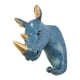 thumbnail image 2 of Gancho De Pared Multifunción Ropa Sombrero Rack Key Holder Resina Animal Rhinoceros, 2 of 5