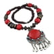 thumbnail image 2 of Collar Bohemio Encantos Regalos Decoración Larga Vacaciones Para Mujer Rojo, 2 of 2