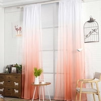 Wyj Hogar - Pack De Visillo Degrade 140X220 Cm Salmon