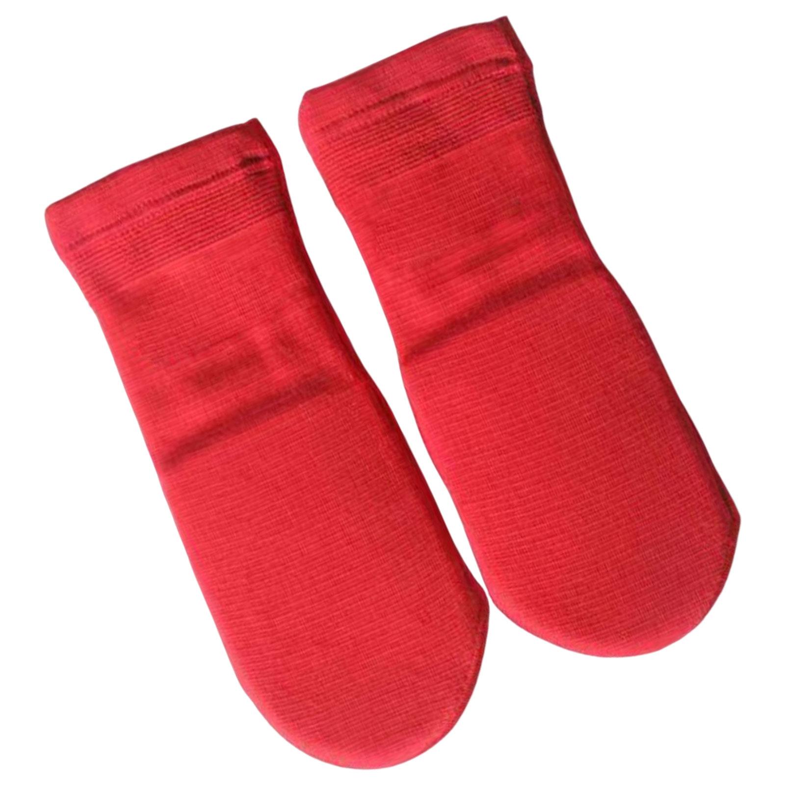 Magideal - 1 Par De Protectores De Pie Para Empeine, Lavables, Deportivos, Elásticos, Soporte De Tobillo, Protección De Entrenamiento Físico Para Niños, Jóvenes, , Talla L Rojo