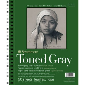 Croquera Dibujo Strathmore Toned Gray 118Gr 22,9X30,5Cm