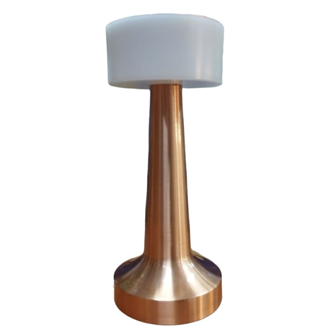 Want - Lampara De Mesa Modelo Hongo Dorada