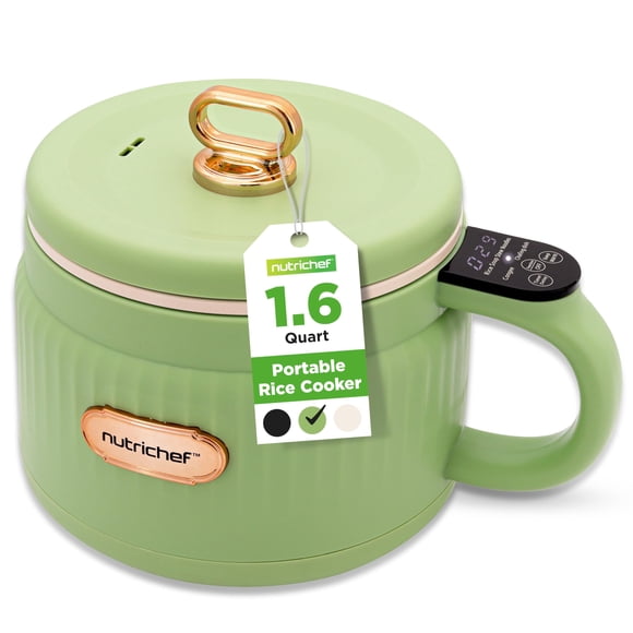Arrocera NutriChef 1,6 L Verde con Control Digital