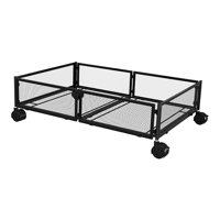 Bothyi - Contenedores De Almacenamiento Debajo De La Cama Almacenamiento Debajo De La Cama Con Ruedas Para Zapatos De Manta Negro