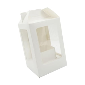 Bothyi - Cajas De Embalaje De Papel De Regalo De Flores, Caja De Flores Portátil Para Aniversario De Graduación, Color Blanco