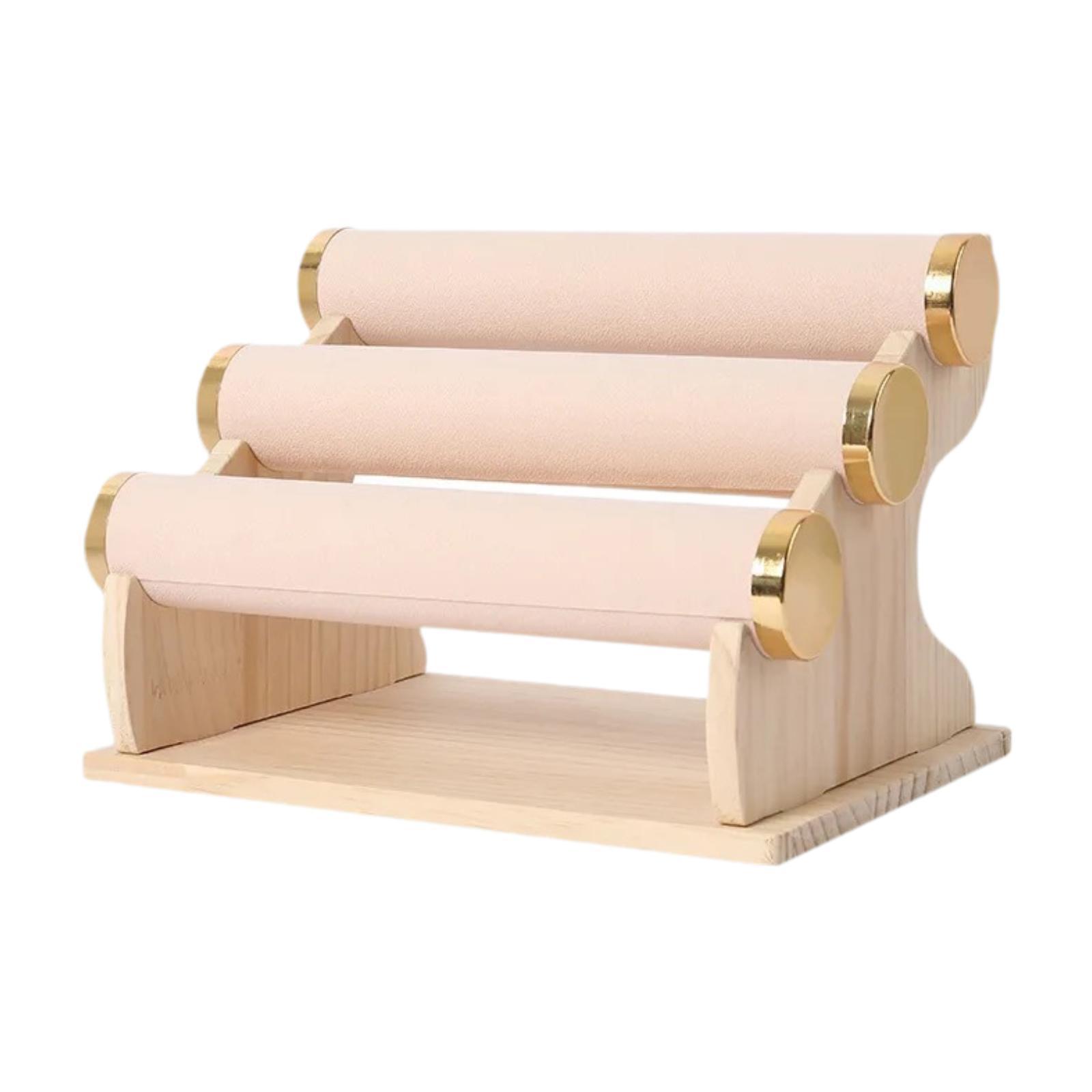 Ioensy - Estante De Exhibición De Joyas, Soporte De Pulsera De Terciopelo Envolvente Para Almacenar Cadenas Para El Hogar