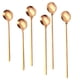 thumbnail image 1 of Cuchara para té helado de mango largo, cucharas para mezclar cócteles, cucharas de café de acero inoxidable, juego de 6, 1 of 5