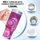 thumbnail image 5 of Snagglepuss Vaso aislado de acero inoxidable con asa, diseño temático, regalo para familia, amigos y fans; incluye pajita y encaja en el portavasos estándar, 40 oz, 5 of 6