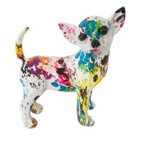Bothyi - Estatua De Graffiti Chihuahua, Figura De Perro, Obra De Arte De Resina Para Amantes De Los Perros, Regalos Estilo A
