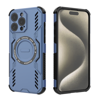 Funda Foxdock Para Iphone 15 Pro Max , Magnética, Resistente A Golpes, Con Soporte, Unisex, Carga Inalámbrica