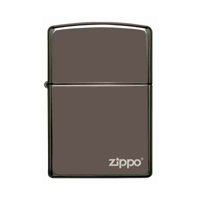 Zippo - Encendedor Black Ice Logo Plateado Zp150Zl