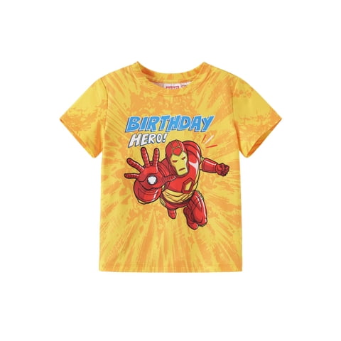 Disney - Camiseta Marvel Iron Man Birthday Boy 2-9 Años Para Niños