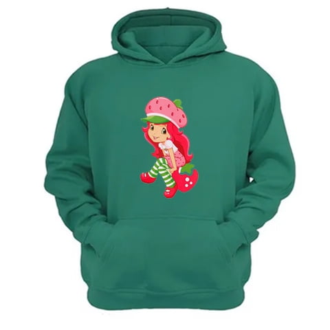 Genérico - Polerón Canguro Frutillita Verde Aguamarina Talla Xs Unisex
