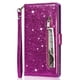 thumbnail image 4 of Funda para FOXDOCK Elegante funda iPhone 15 Plus Glitter con cremallera-Ideal para el uso diario, 4 of 5