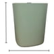 thumbnail image 2 of Basurero Papelero Plástico Baño Tapa Vaivén Deco verde, 2 of 4