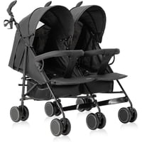 Bbqool - Coche Paragua Doble Twin Dark Grey