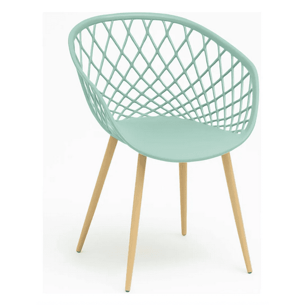 Sitial Butaca Mesh Polipropileno Para Living O Terraza - Menta