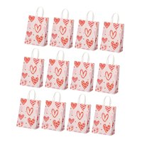 Bothyi - Bolsas De Regalo Reutilizables Para El Día De San Valentín, 12 Uds., Tarjetas De Fiesta, Festivales, Niños, Color Rosa