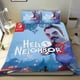 thumbnail image 1 of Hola Vecino Conjunto de sábanas temático, trío de piezas, cómodo y amigable con la piel, diseño único, regalo de decoración para el hogar para familiares, amigos y fans, 90 cm * 190 cm, 1 of 6