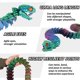 thumbnail image 3 of Serpiente ZZM3D 122 cm Juguete 3D Impreso con Articulaciones Móviles, 3 of 7
