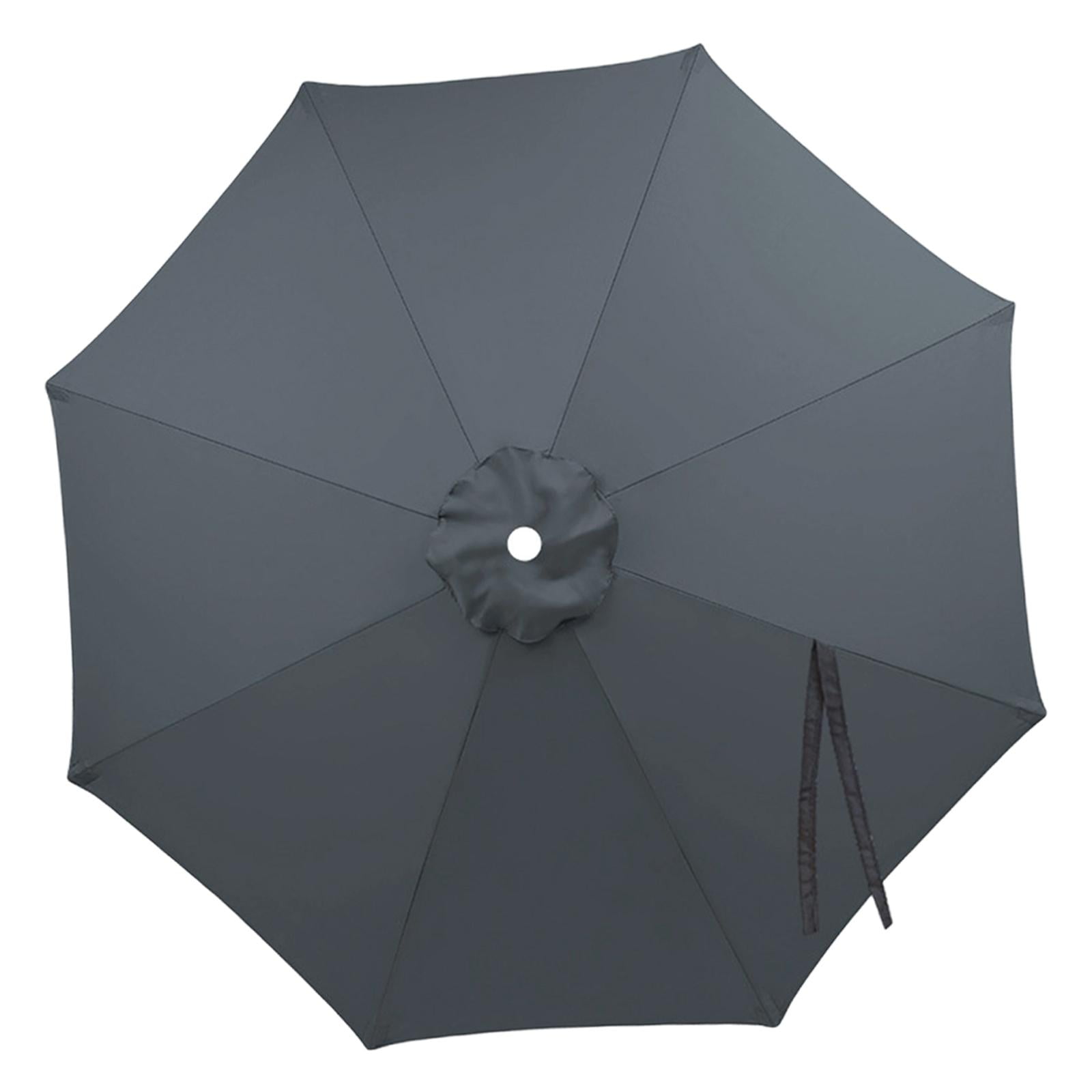 Ioensy - Sombrilla De Patio De Alta Densidad Para Mesa De Exterior, Para Piscina, Terraza Y Patio, Color Gris, 200 Cm