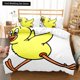 thumbnail image 2 of Cartoon Chicken Animal King Queen Duvet Cover Kawaii Yellow Chick Bedding Set Lovely Hen Quilt Cover Polyester Comforter Cover, 2 of 5