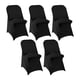 thumbnail image 3 of 5 Fundas Protectoras De Licra Para Sillas Plegables, Para Eventos Especiales, Bodas, Color Negro, 3 of 5