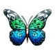 thumbnail image 4 of Escultura creativa de mariposa para pared, decoración artística, figurita de adorno de Metal, obra de arte colgante coleccionable para ventana, , Azul verde, 4 of 5