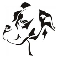 Rienda Libre Graphics - Decomural Bull Mastiff Dog Animals Pets Ws-18709