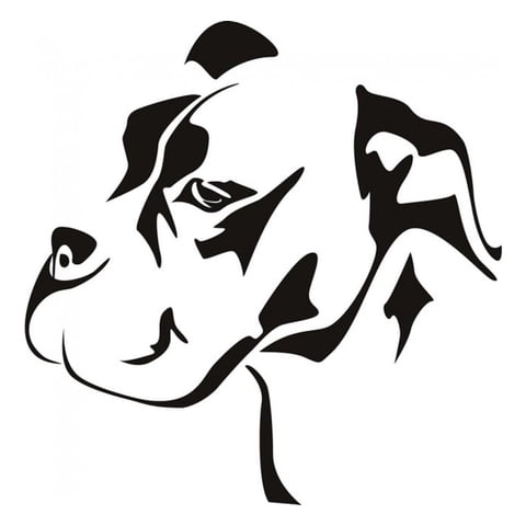 Rienda Libre Graphics - Decomural Bull Mastiff Dog Animals Pets Ws-18709