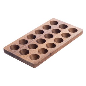 Bothyi - Soporte Para Huevos, Huevo Relleno, Contenedor De Huevos Premium Rústico, Bandeja De Huevos De Madera Reutilizable