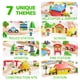 thumbnail image 5 of Set de trenes de madera SYNCFUN Urban Journey con 110 piezas para niños de 3 a 8 años, 5 of 7