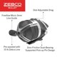 thumbnail image 4 of Carrete de pesca Zebco Bullet, tamaño 30, rápido, 75 cm por vuelta, 4 of 7