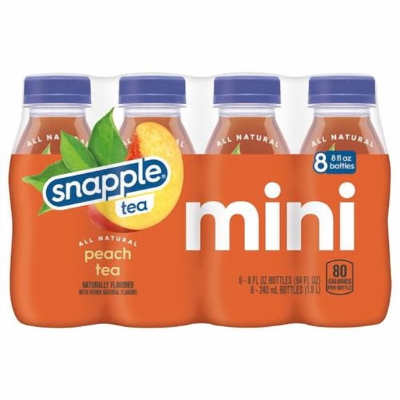 Snapple Té de Durazno 240 ml Pack de 8
