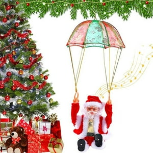 Veat00L - Paracaídas De Papá Noel, Paracaídas De Música De Árbol De Navidad, Decoración Creativa De Navidad, Adecuado Para Paredes Familiares