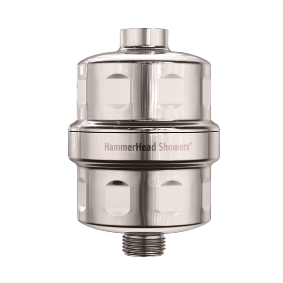 Filtro de cabezal de ducha HammerHead Showers® KDF 55 de níquel cepillado